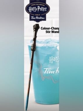 Tim Hortons Limited Edition Harry Potter Colour Changing Stir Wand brand new